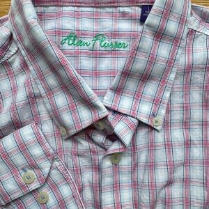 Alan Flusser Men's Casual Button Front Shirt XL